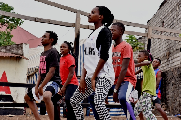Atelier de danse à Goma
